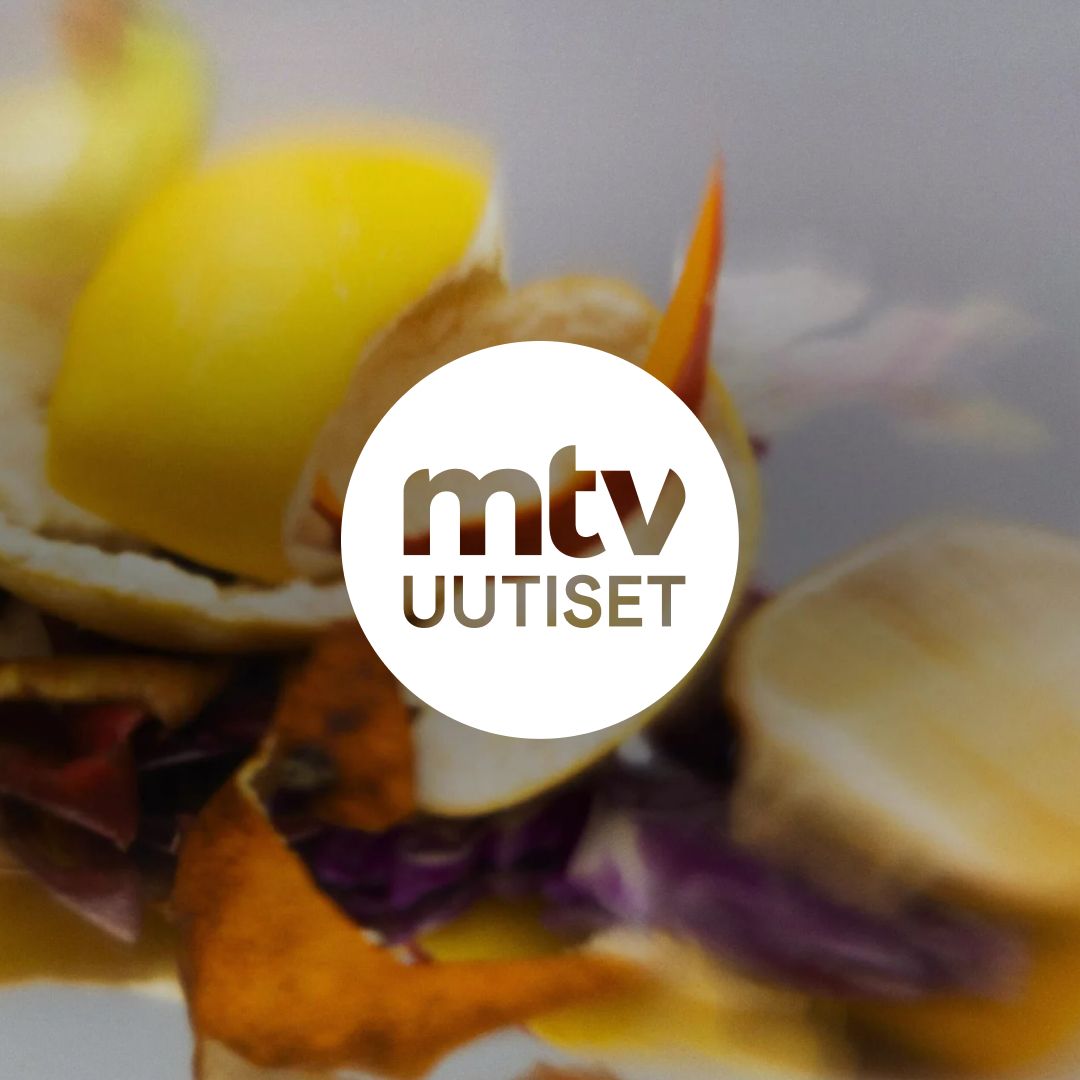 MTV news logo on top of an image of food waste