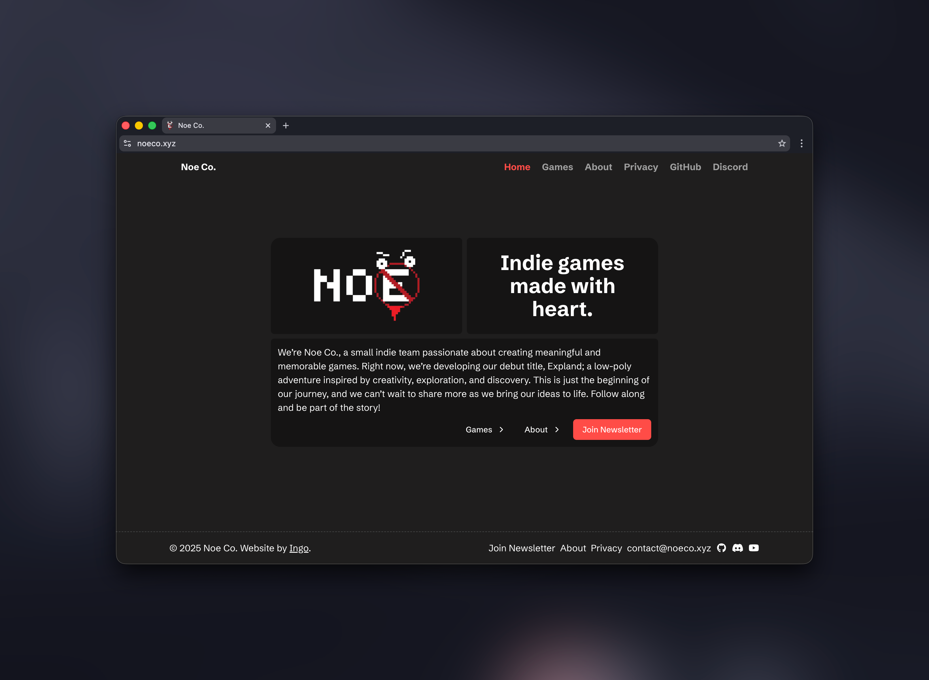 Noe Co. Website