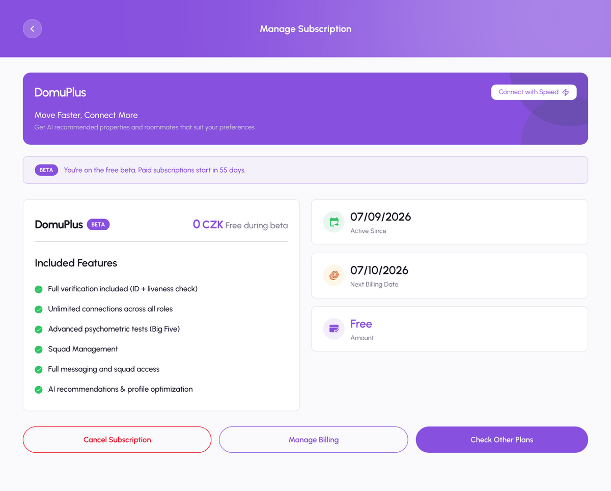 Manage Subscription on the web