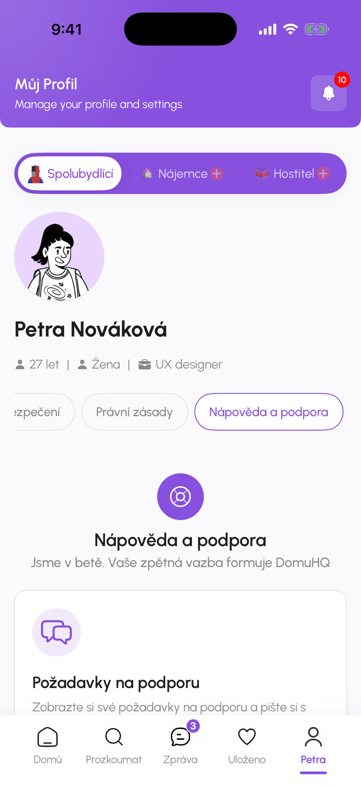 Sledujte vývoj