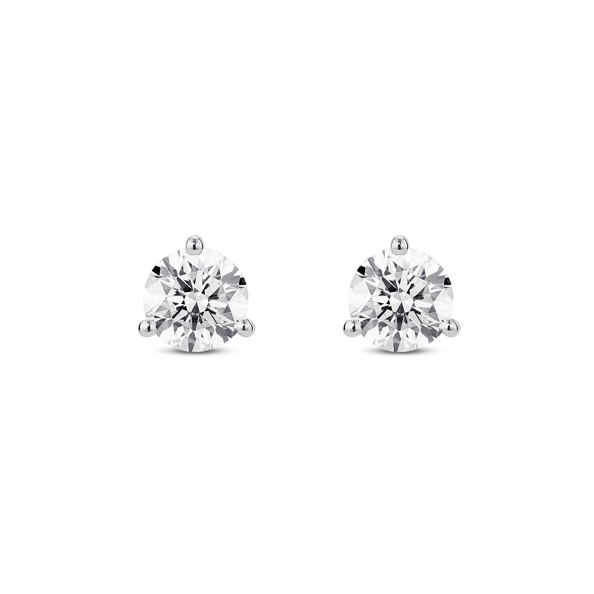 The Round Brilliant Solitaire Studs