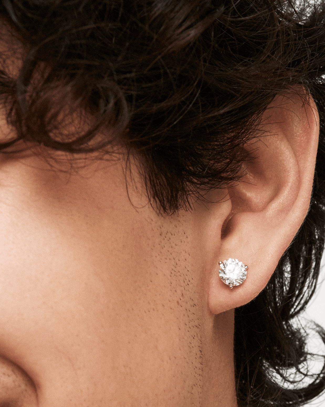 The Round Brilliant Solitaire Studs Earrings Lightbox Jewelry