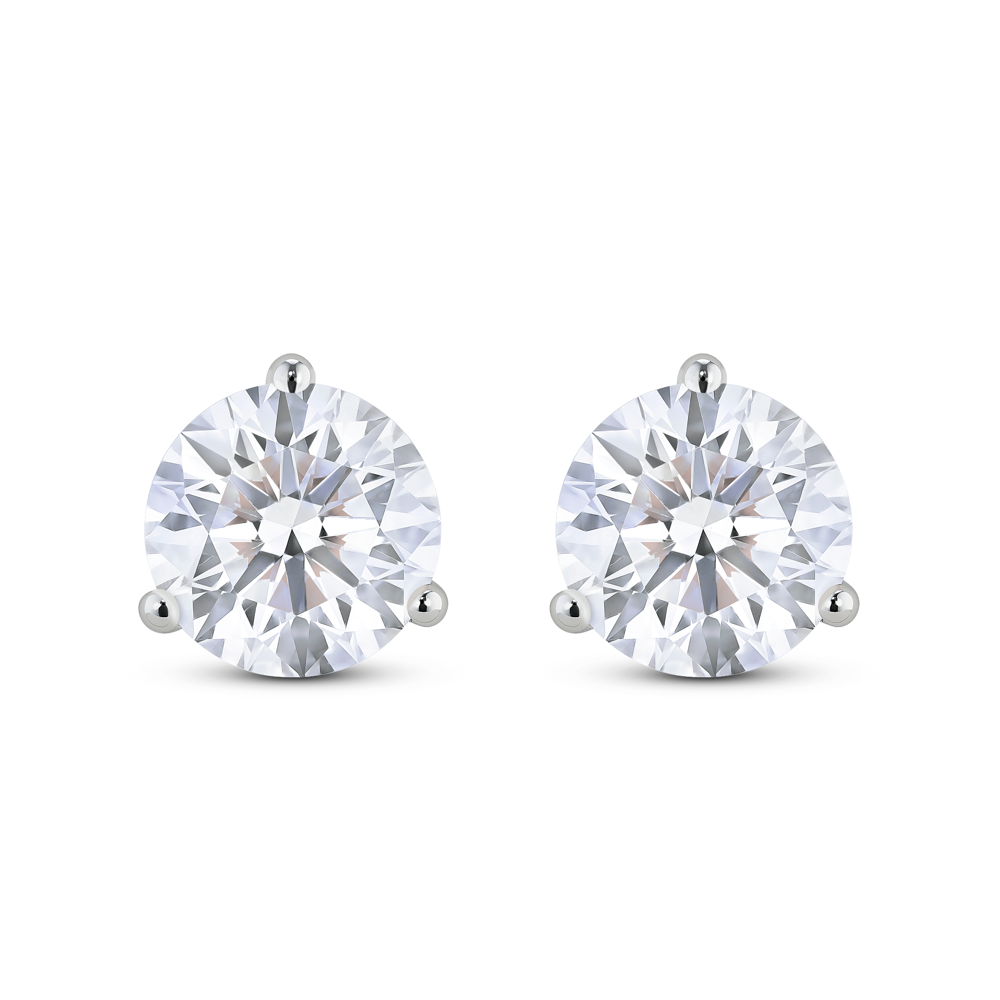The Round Brilliant Solitaire Studs