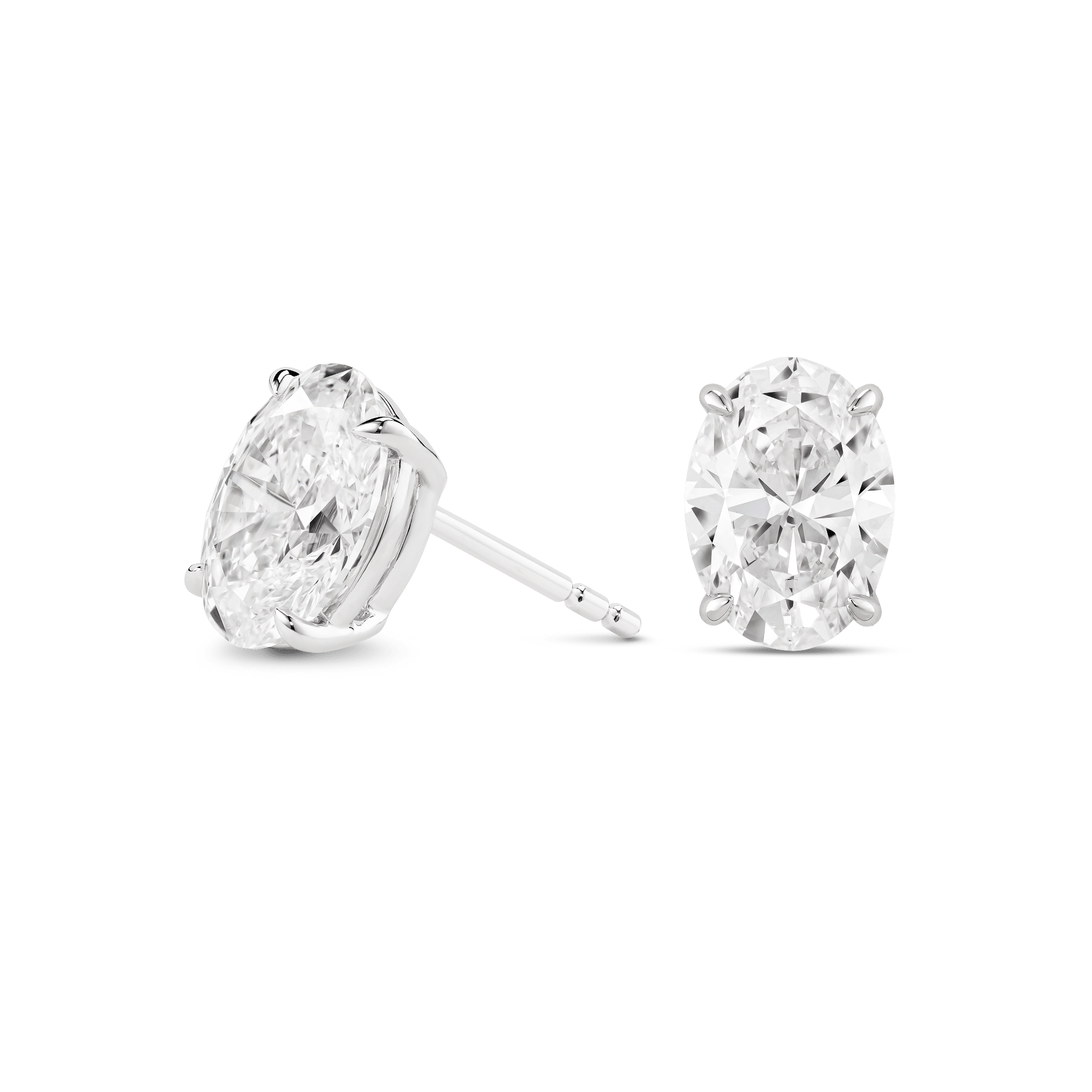The Oval Solitaire Studs