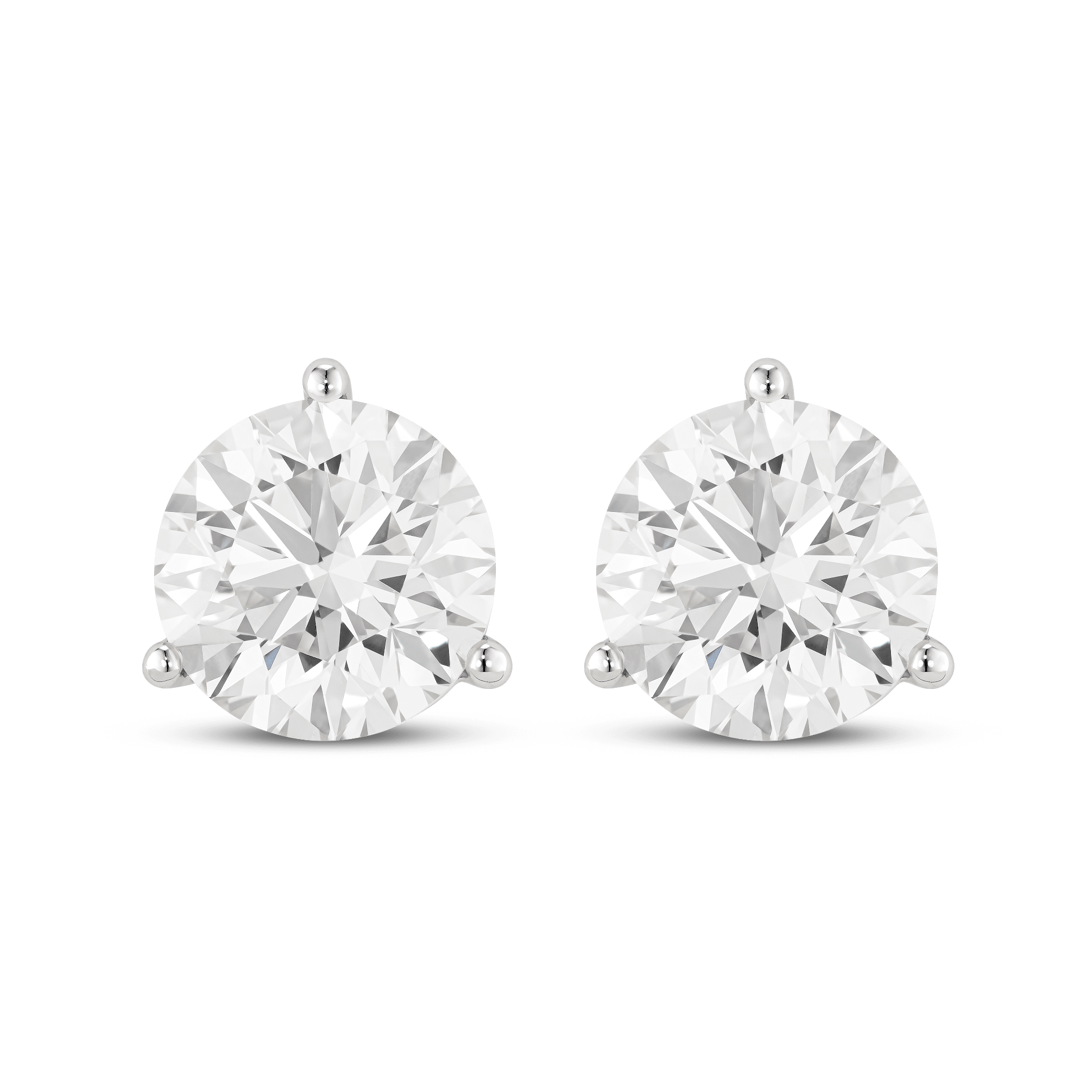 The Round Brilliant Solitaire Studs