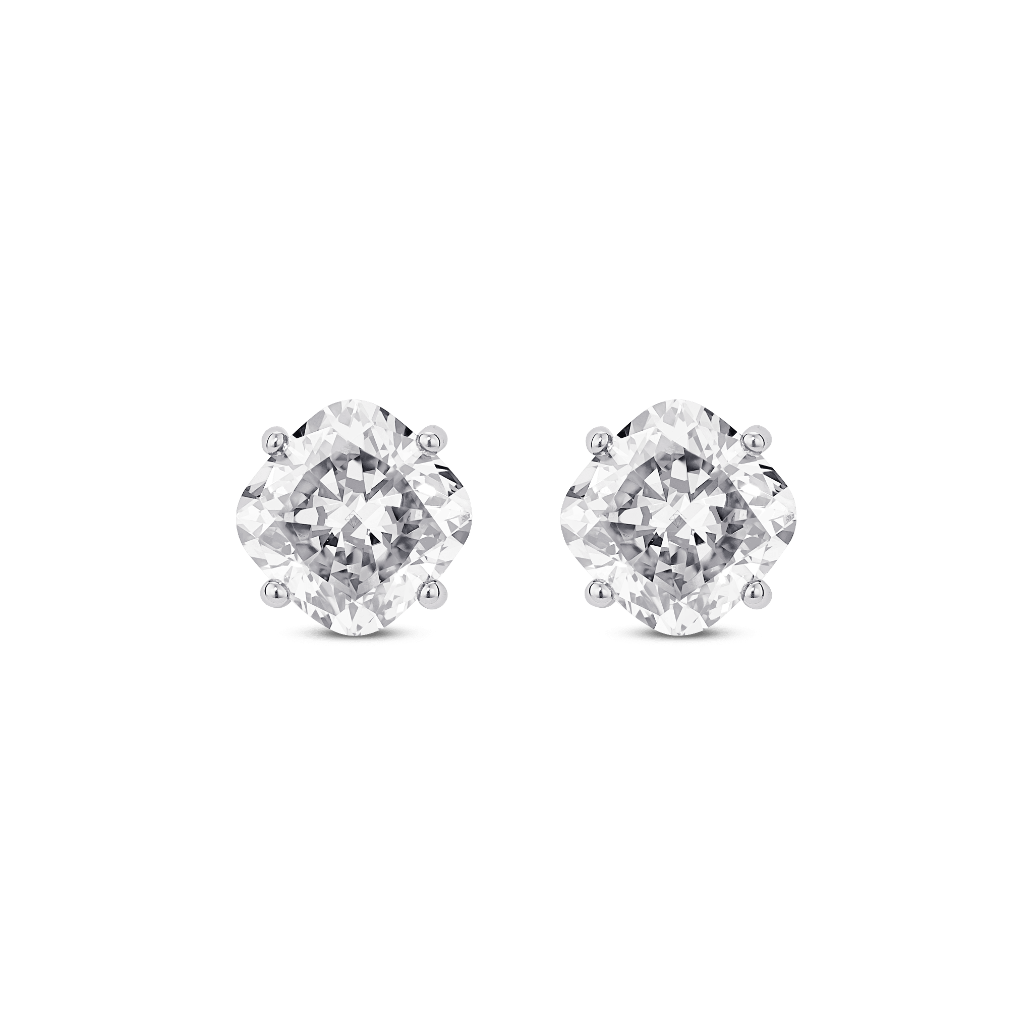 The Cushion Solitaire Studs