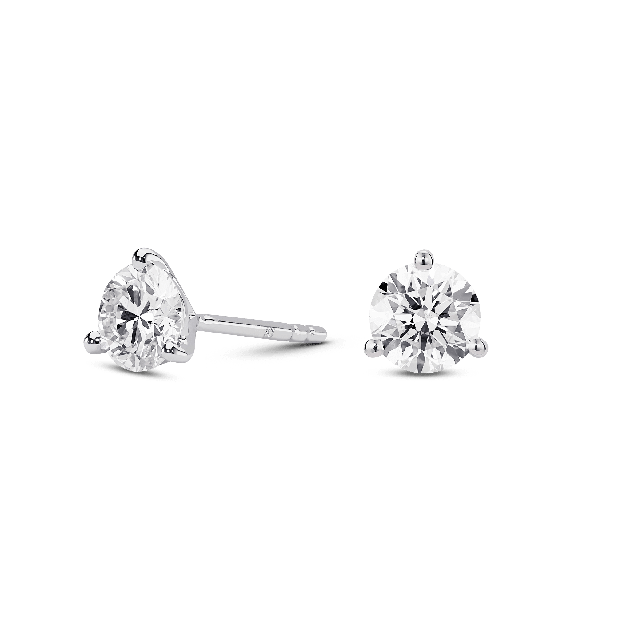 The Round Brilliant Solitaire Studs