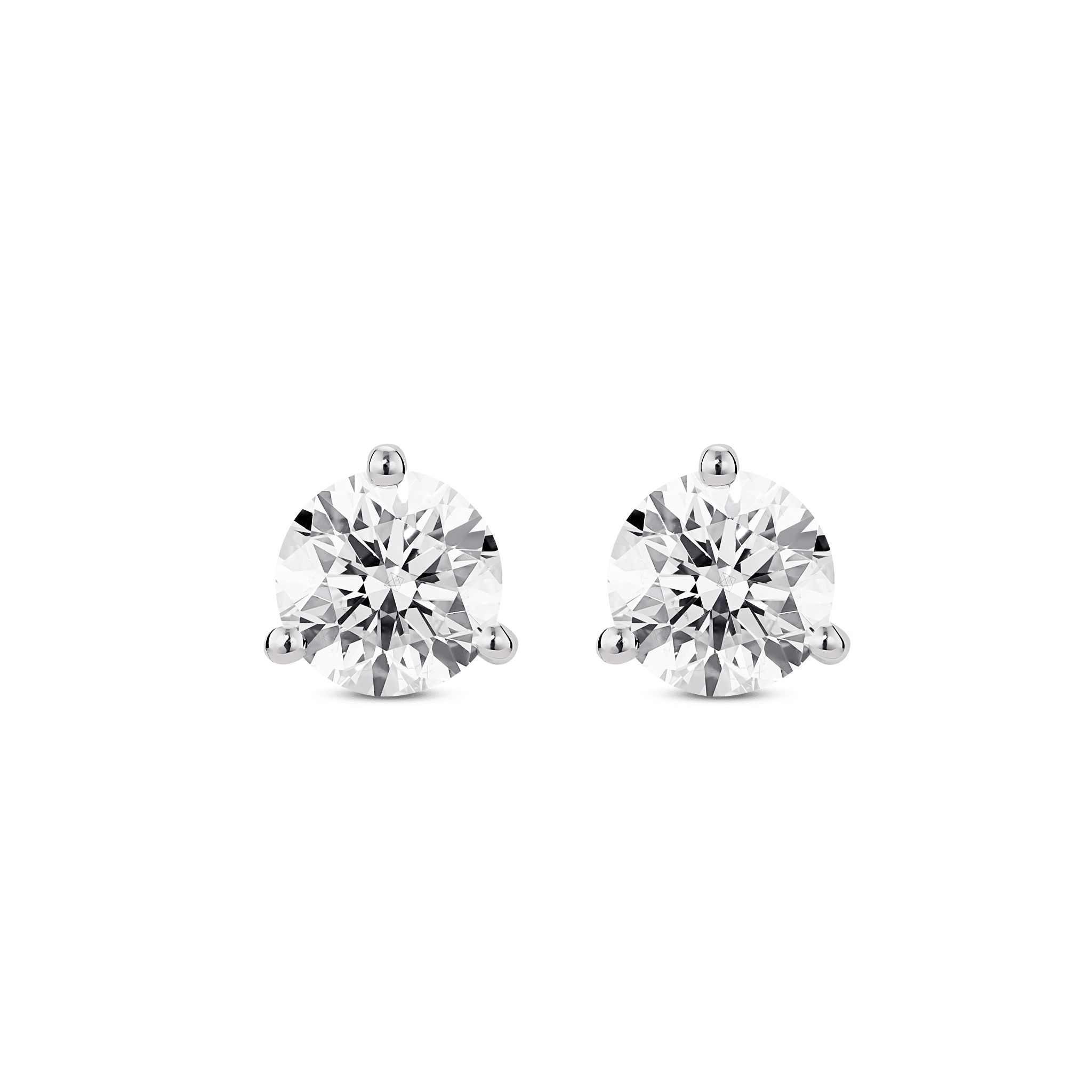 The Round Brilliant Solitaire Studs