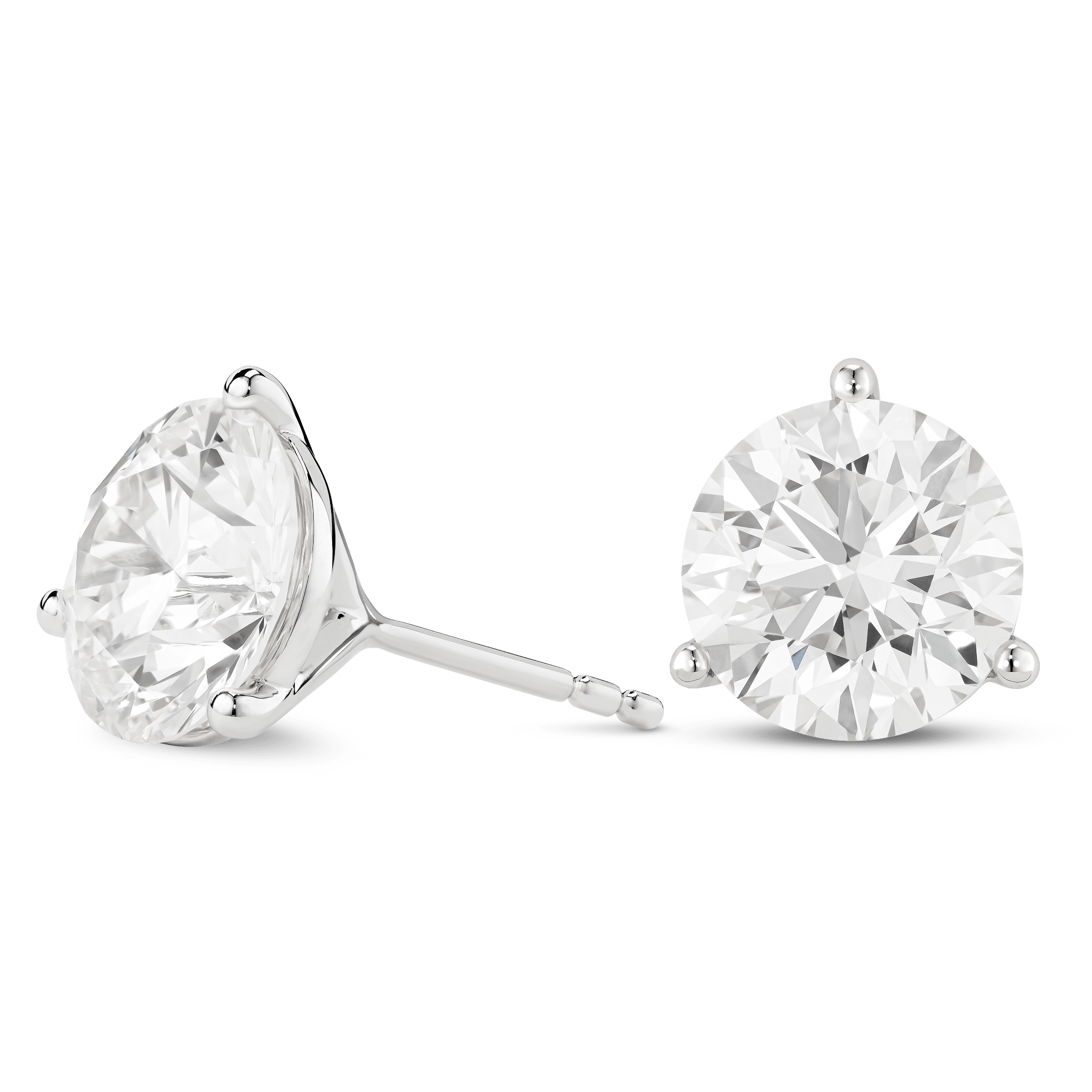 The Round Brilliant Solitaire Studs