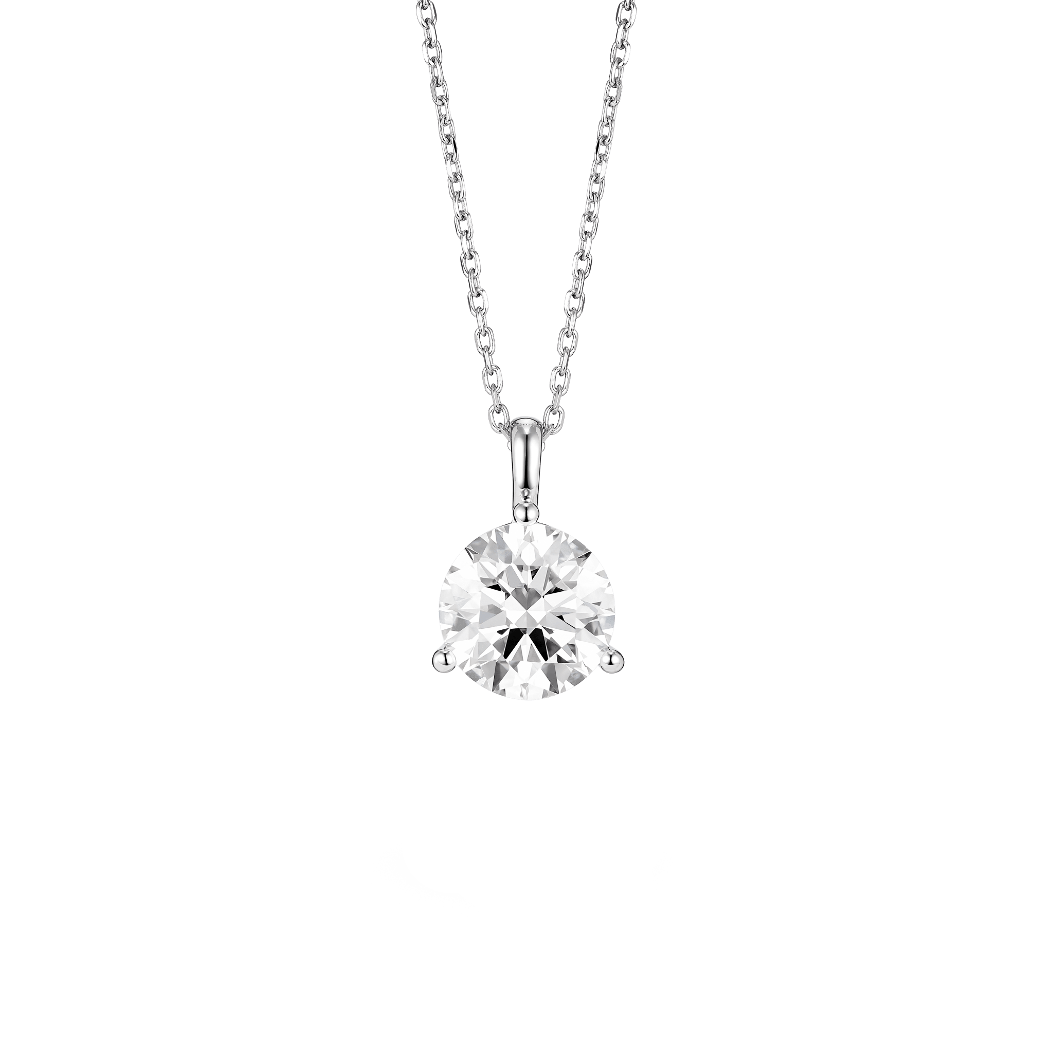 The Round Brilliant Solitaire Bale Pendant