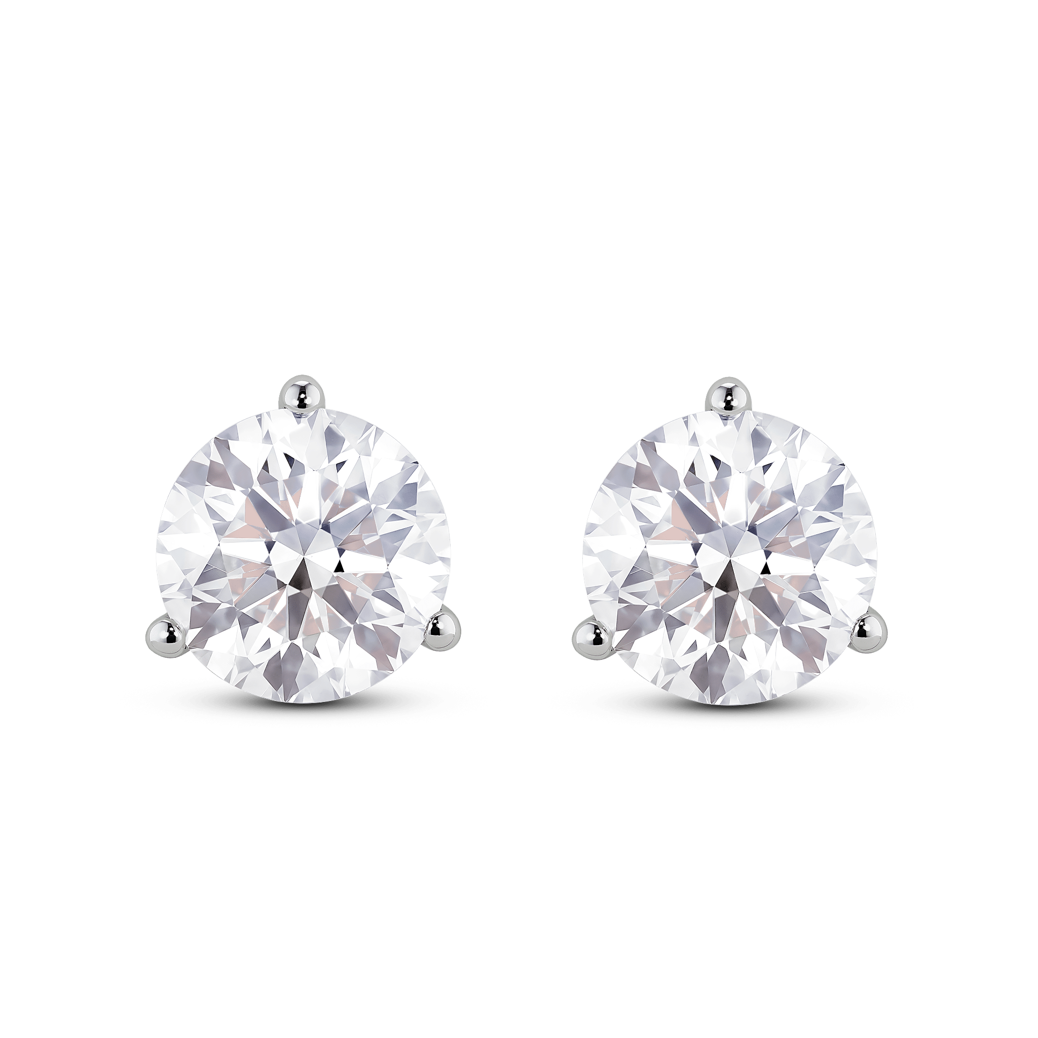 The Round Brilliant Solitaire Studs