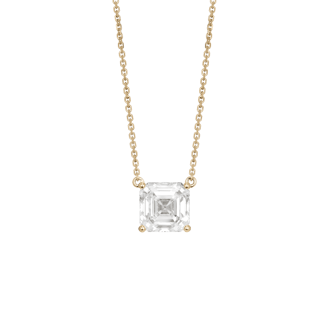 The Asscher Solitaire Pendant