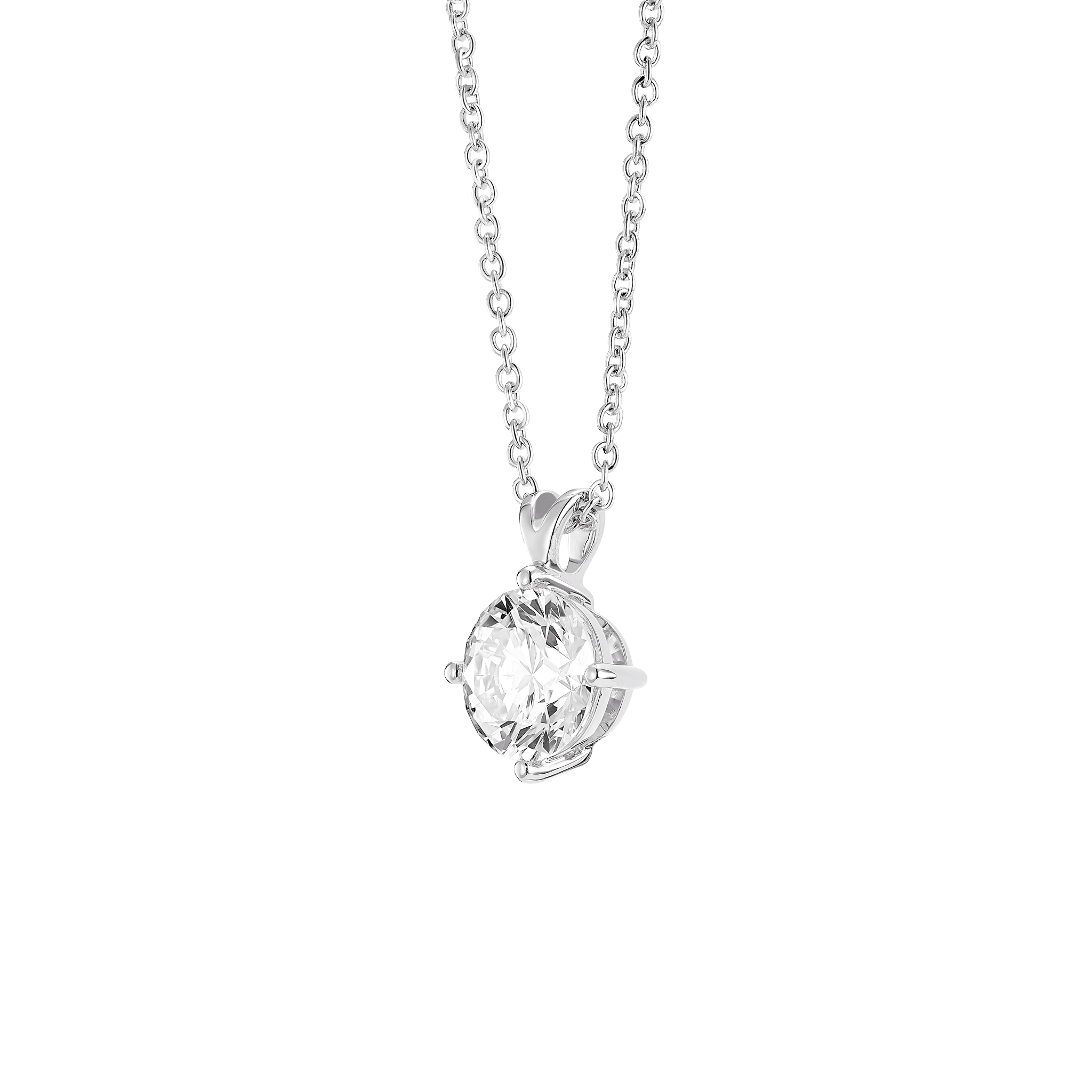The Round Brilliant Solitaire Pendant