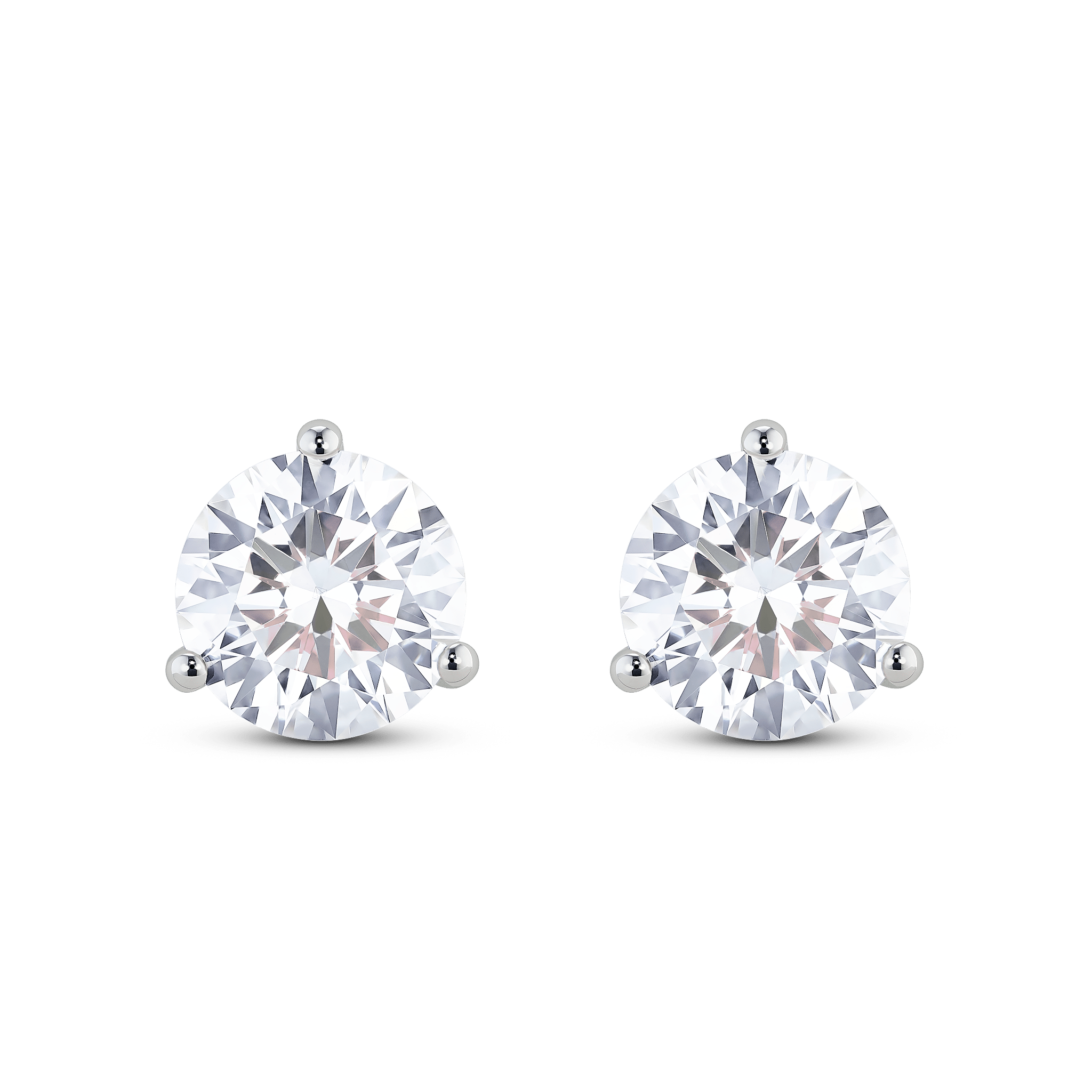 The Round Brilliant Solitaire Studs