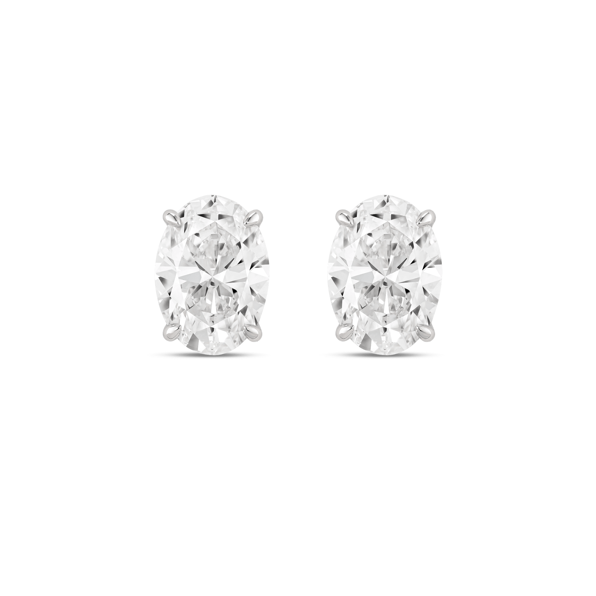 The Oval Solitaire Studs