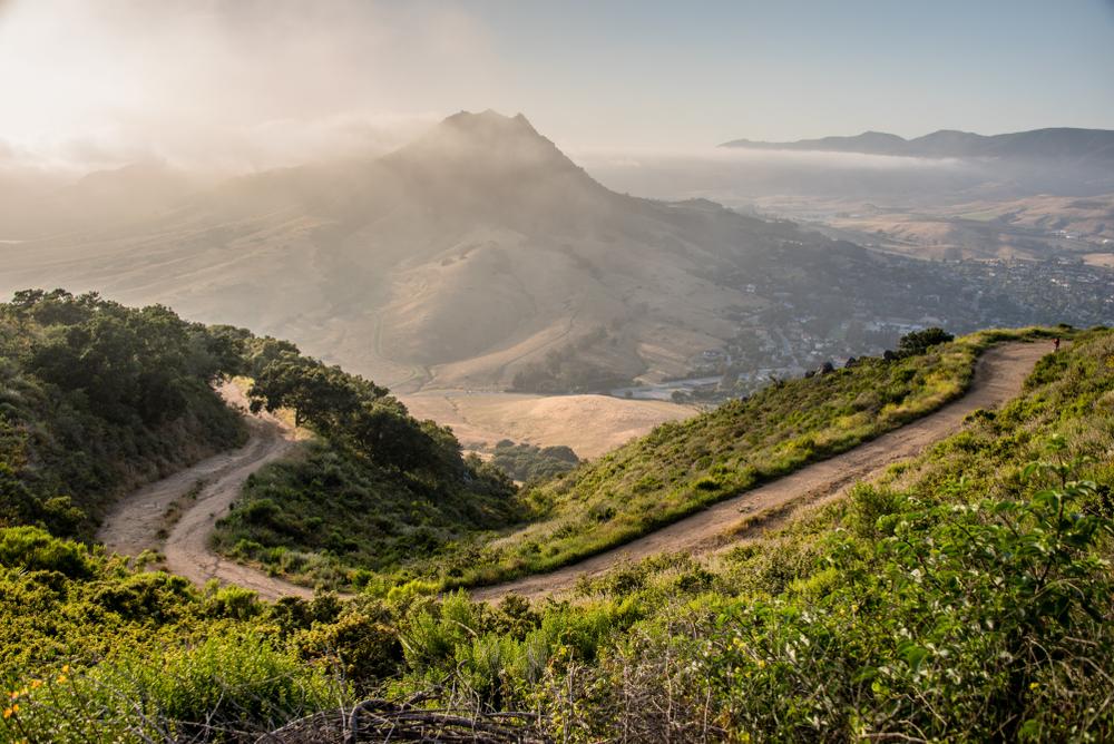 Majestic view of San Luis Obispo - Paso Robles-Arroyo Gande, California with a hint of smog.
