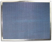 Vue d’un filtre à air électronique accompagnée d’un texte expliquant son fonctionnement et son utilisation dans les systèmes CVC.