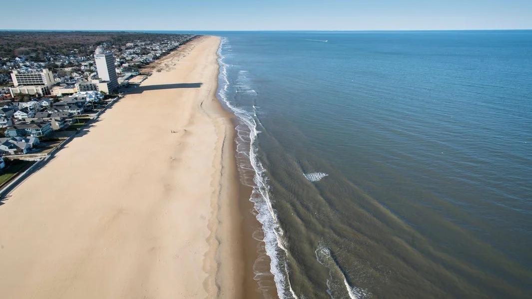 Most and Least Densely Populated Cities in America - Skyline of Virginia Beach VA.