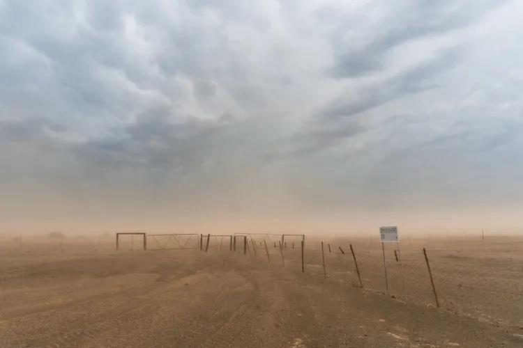 View of Dust Clouds Affect The Weather