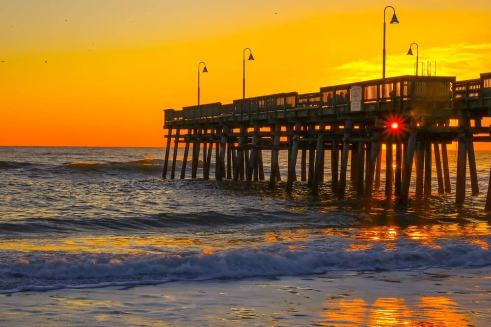 Most and Least Densely Populated Cities in America - Skyline of Virginia Beach VA.