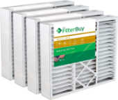 A view of a stacked extended media filters.