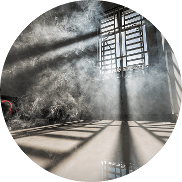 Light rays in a dusty room