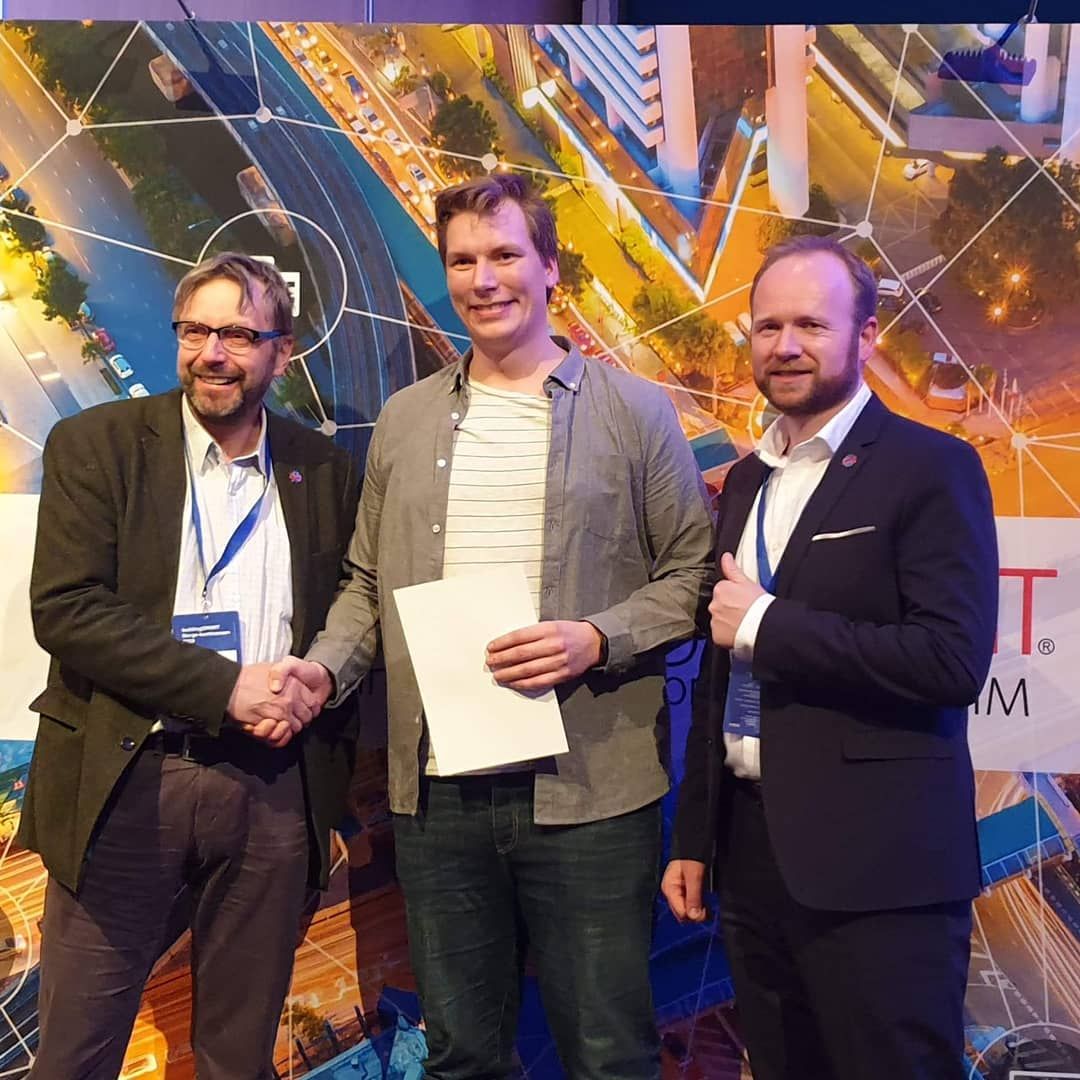 Anders Isachsen sammen med Eilif Hjelseth og Anstein Skinnarland