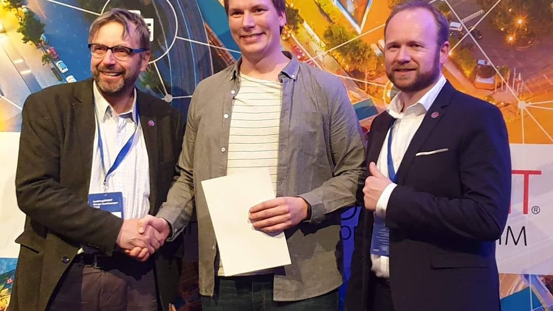 Anders Isachsen sammen med Eilif Hjelseth og Anstein Skinnarland