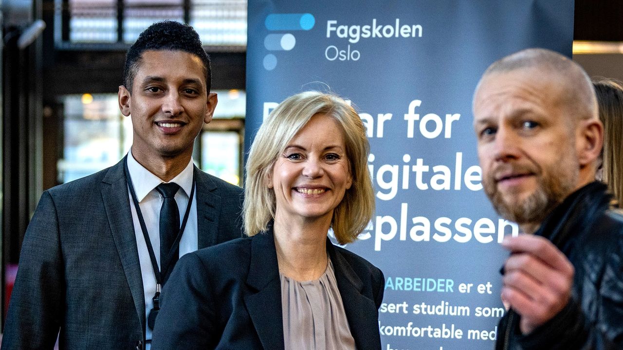 Statsråd Sigrun Aasland besøkte Fagskolen Oslo