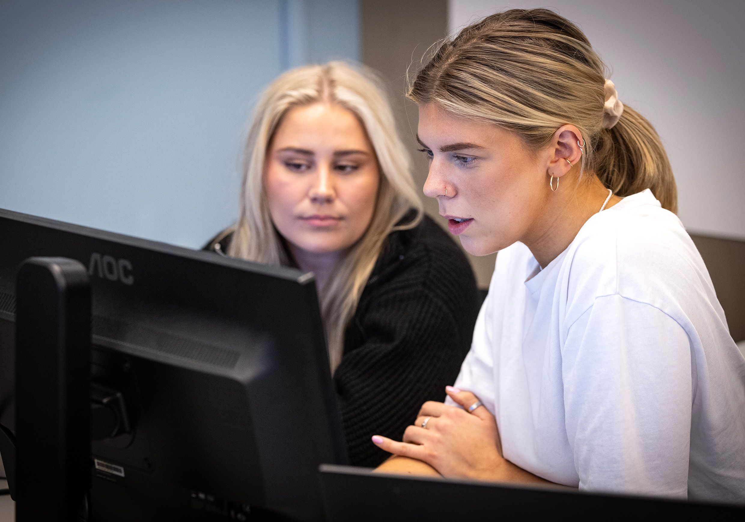 Studenter på fagskolen