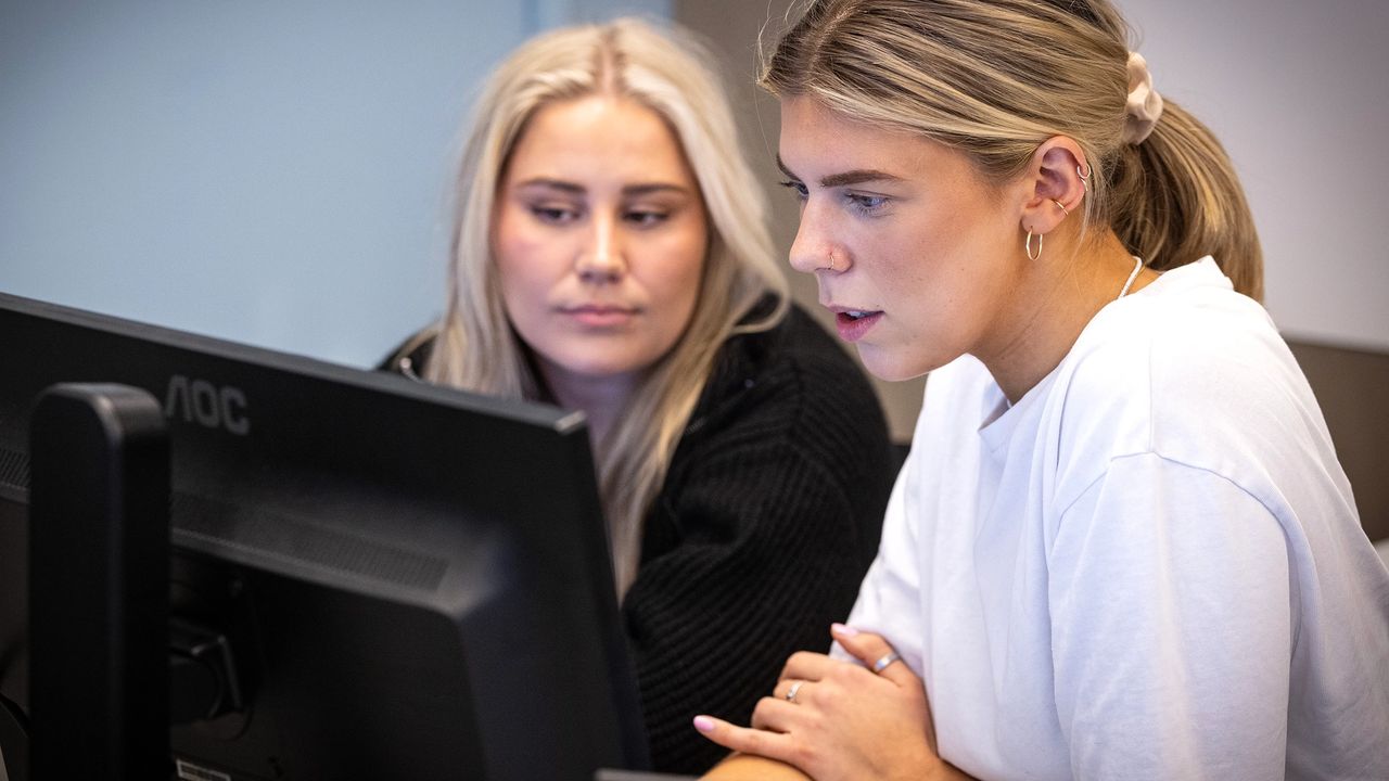 Studenter på fagskolen