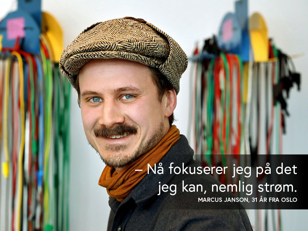 Marcus Janson (31) har valgt fagskolen for å bli lærer i videregående skole.
