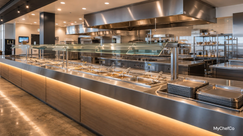 Casino empresarial: cómo diseñar una cocina eficiente para alimentar a tus empleados