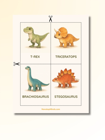 Dinosaurs: First Words Flashcards — preview image 4