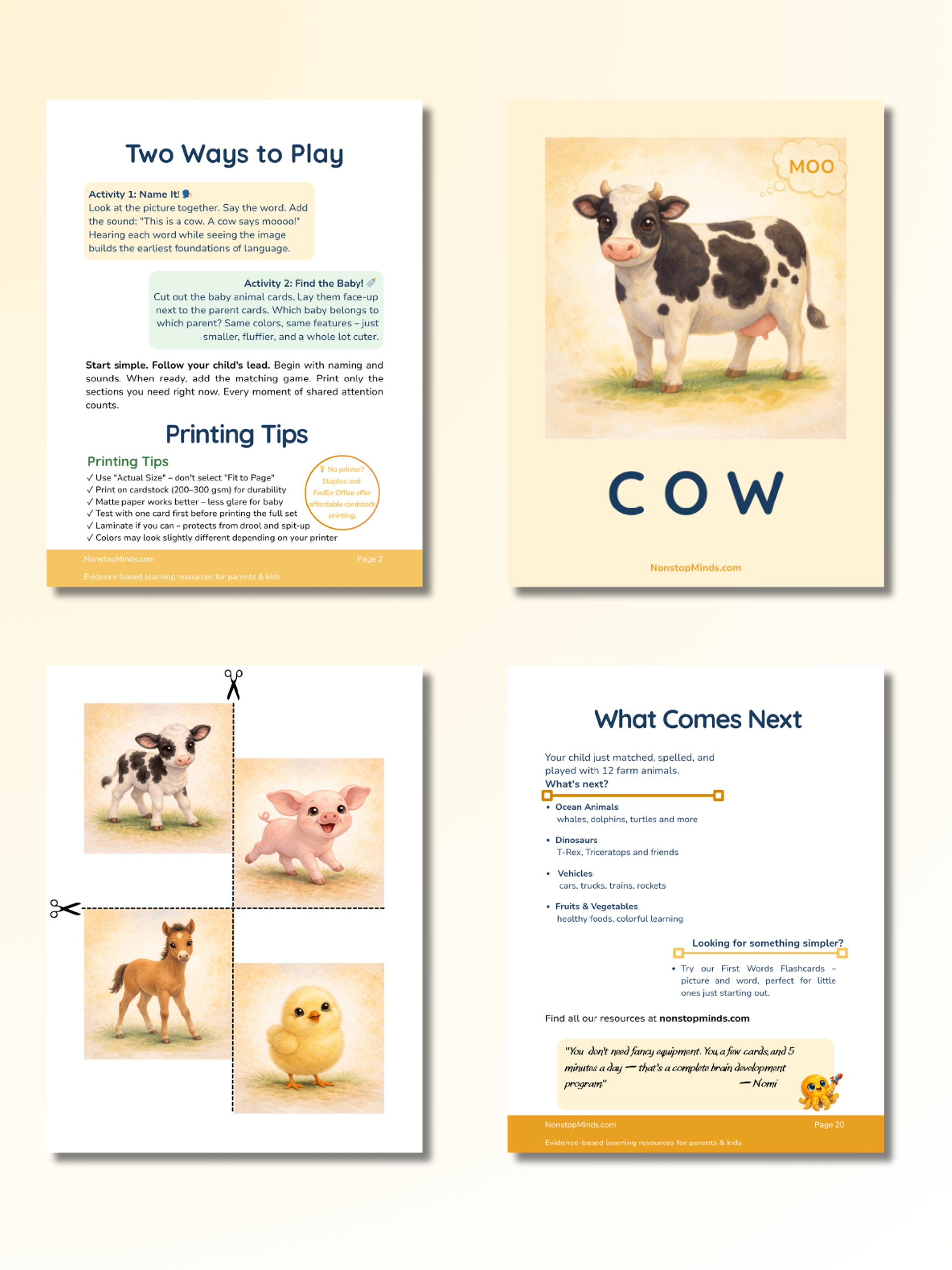 Farm Animals: Moms & Babies — preview image 3