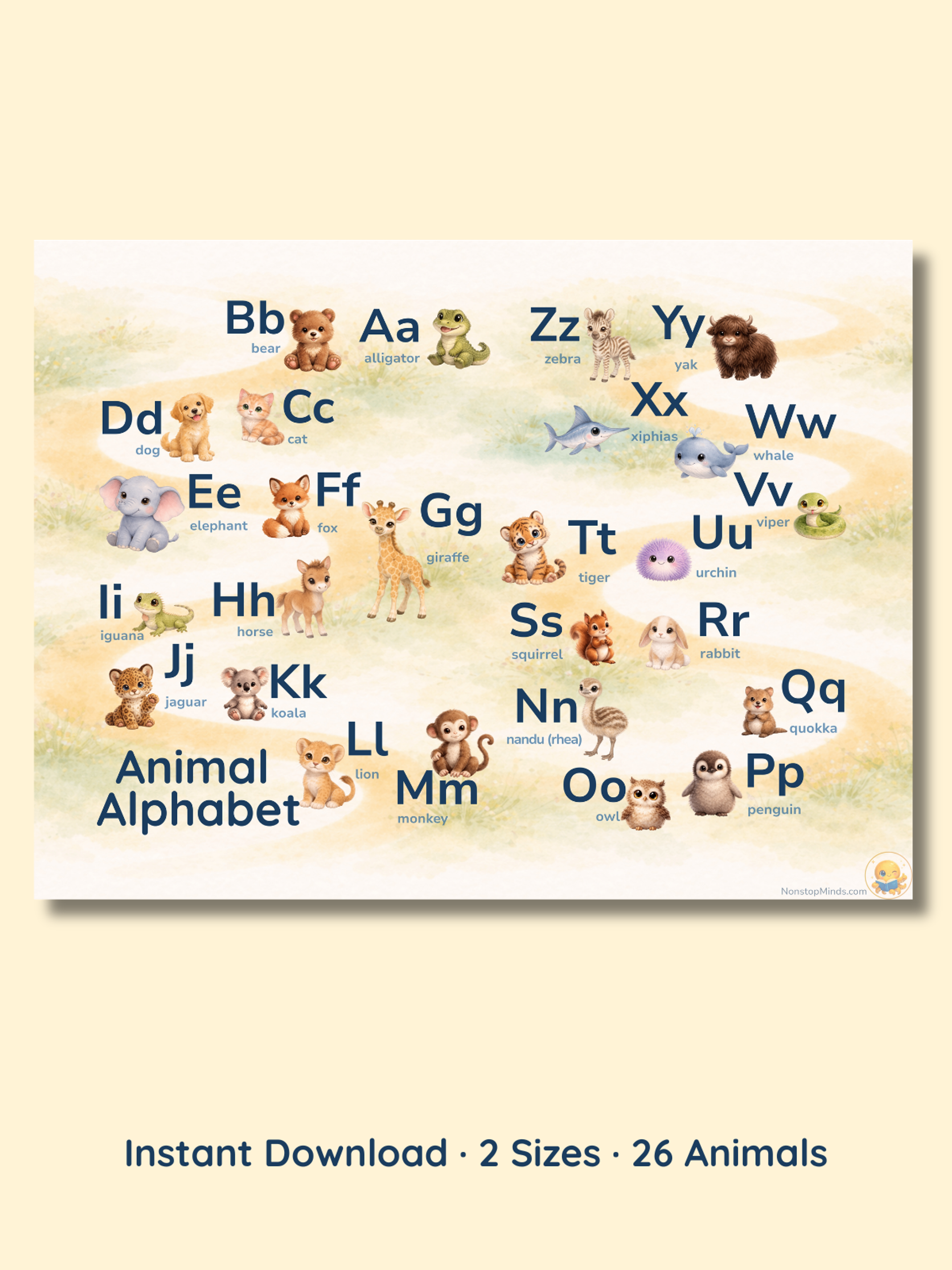 My Zoo Alphabet Poster — preview image 2