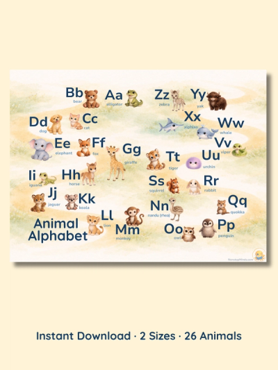 My Zoo Alphabet Poster — preview image 2
