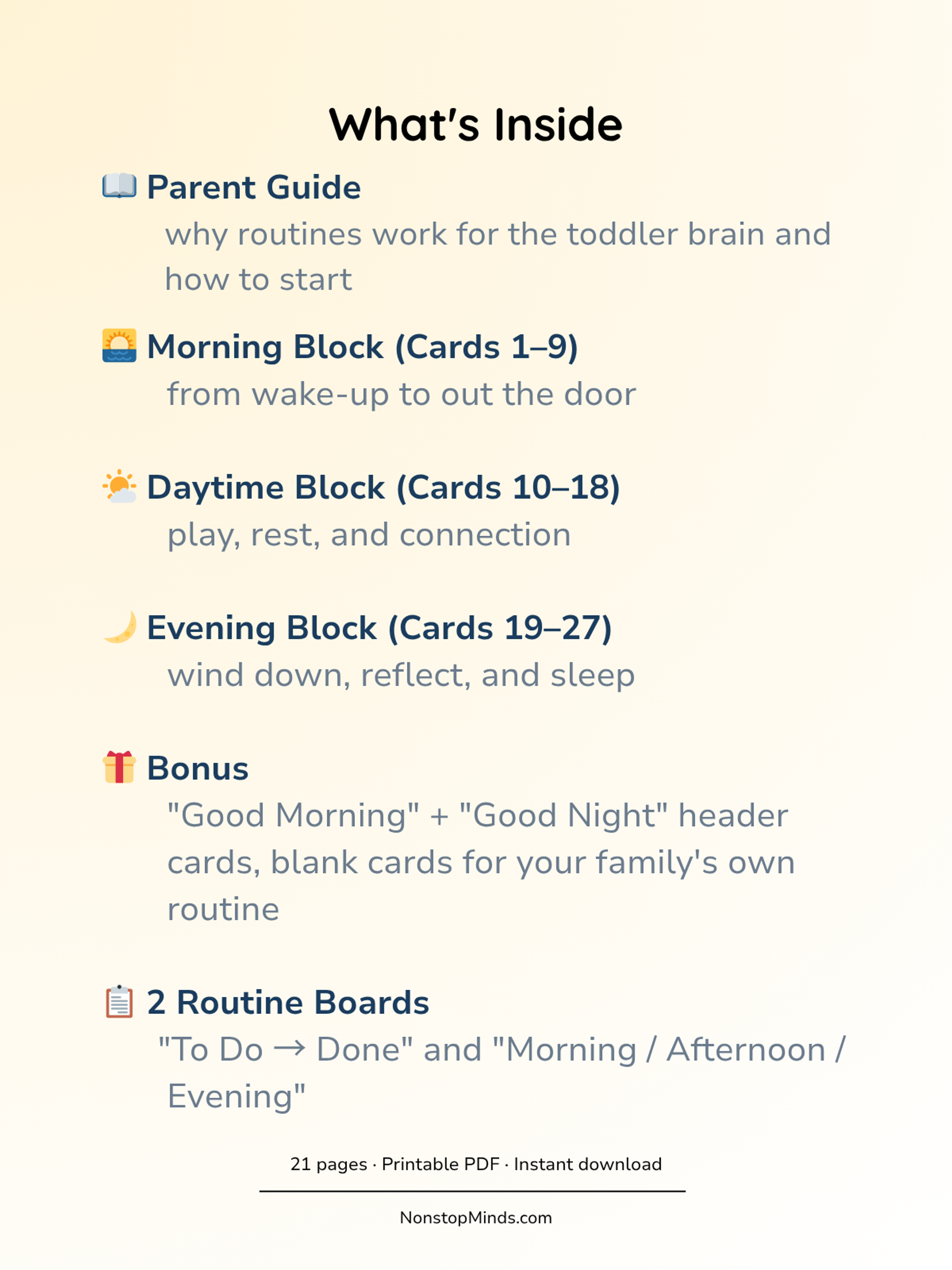 Daily Routine Cards for Toddlers — preview image 2