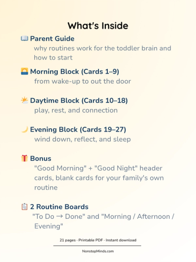 Daily Routine Cards for Toddlers — preview image 2