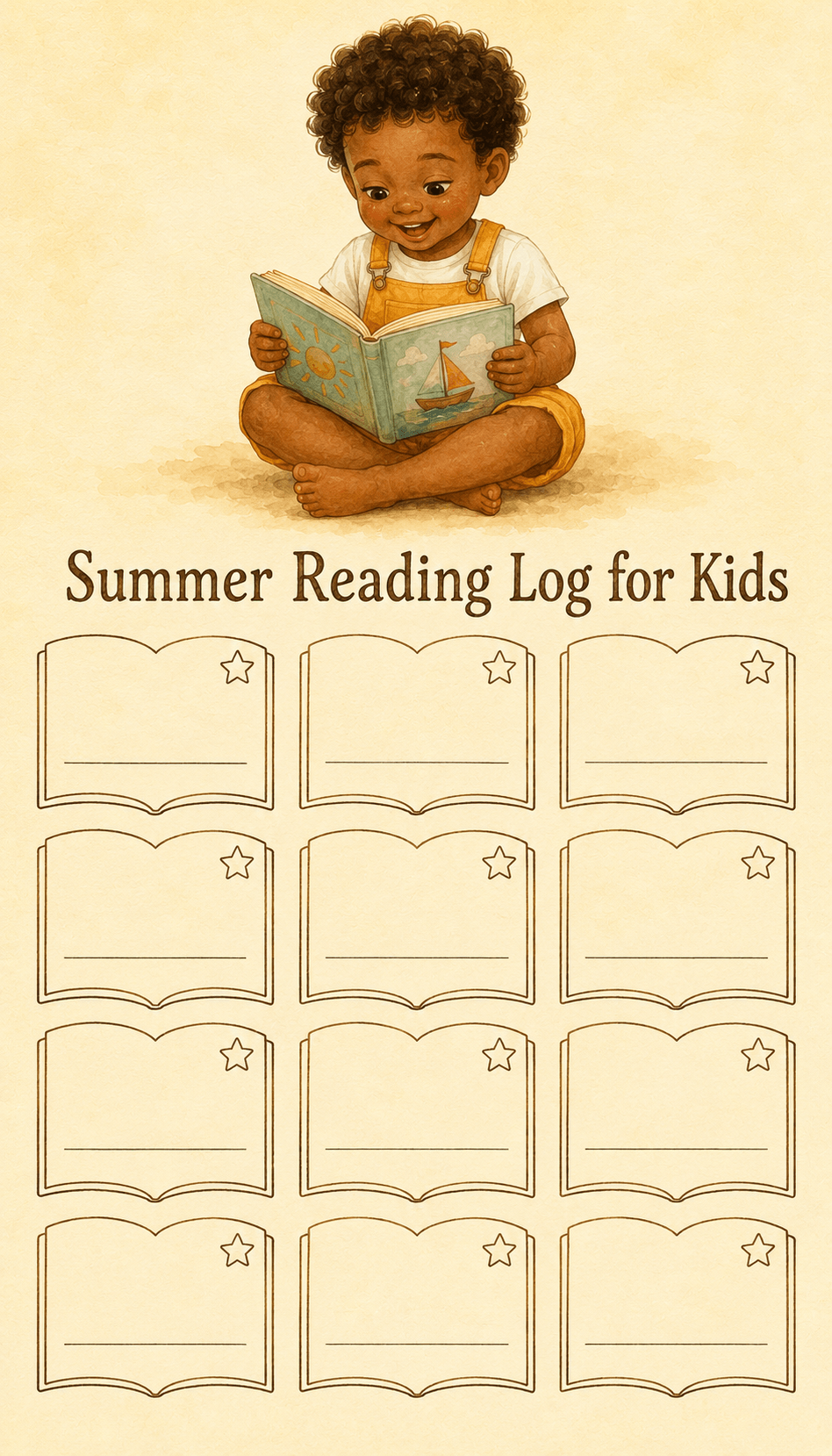 Summer Reading Log for Kids