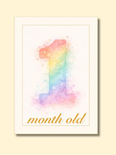 Rainbow Monthly Milestone Cards — preview image 3
