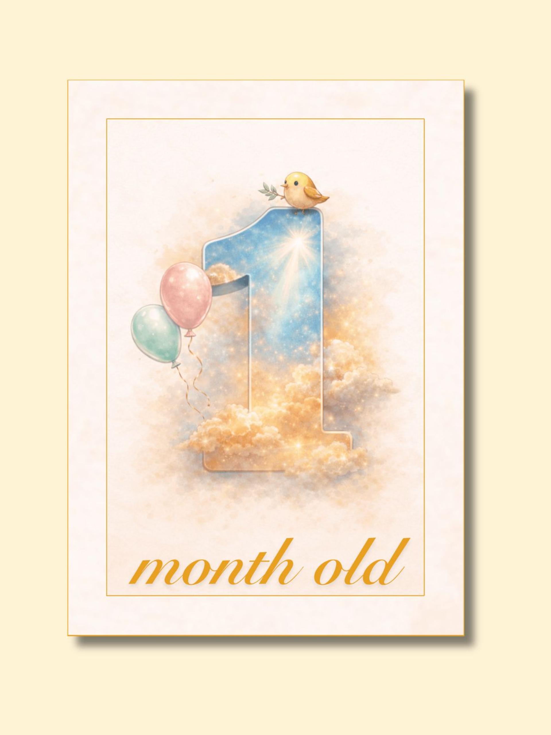 Cloud Nine Monthly Milestone Cards — preview image 3