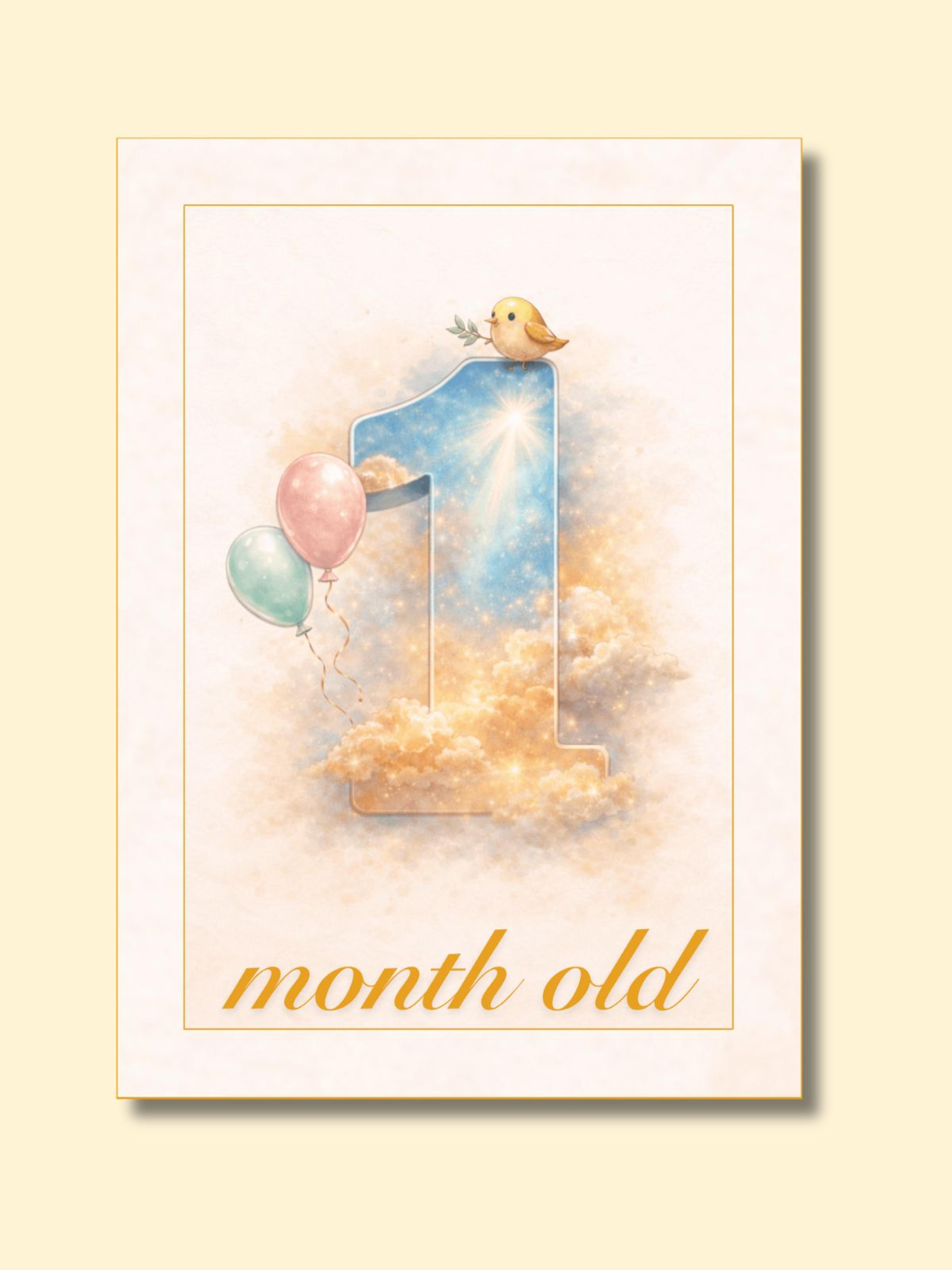 Cloud Nine Monthly Milestone Cards — preview image 3