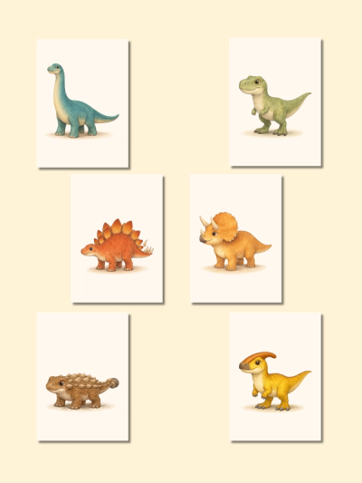 Baby Dinosaurs Wall Art — preview image 2