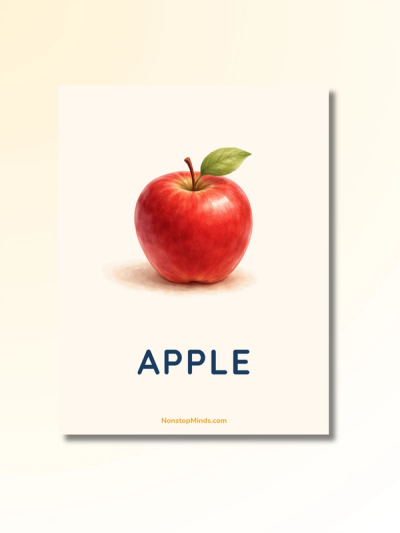 Fruits & Vegetables: First Words Flashcards — preview image 3