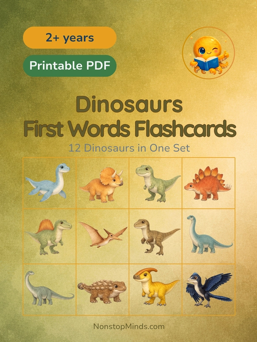 Dinosaurs: First Words Flashcards