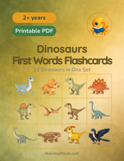 Dinosaurs: First Words Flashcards