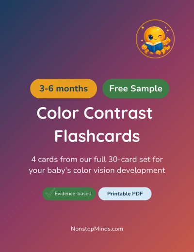 Color Contrast Flashcards: 3-6 months Free Sample