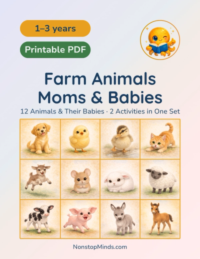 Farm Animals: Moms & Babies