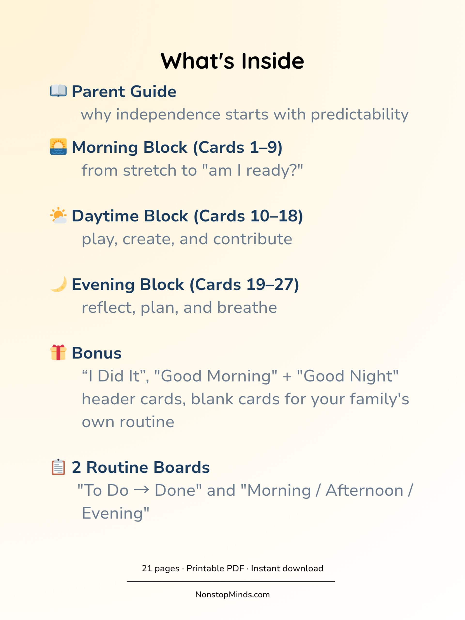 Daily Routine Cards for Preschoolers — preview image 2
